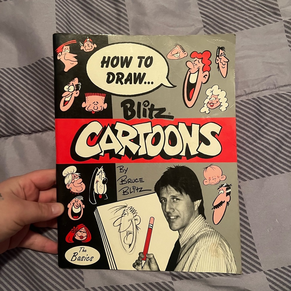 1991 vintage How To Draw Blitz Cartoons Book
